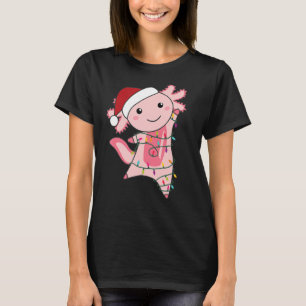 Camiseta Axolotl Navidades Navidades de la luz de hadas Axo