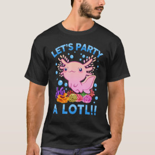 Camiseta Axolotl Niños De Cumpleaños Hombres Mujeres Cuidan