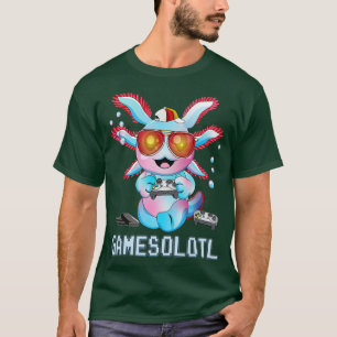Camiseta Axolotl Niños divertidos Gamesolotl Niños Mascotas