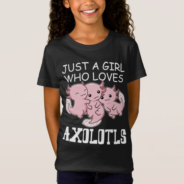 Camiseta Axolotl Niños Kawaii Axolotl Chicas de regalo Axol (Anverso)
