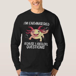 Camiseta Axolotl Para Hombres Salamandra Acuática