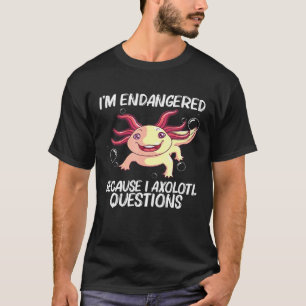 Camiseta Axolotl Para Hombres Salamandra Acuática