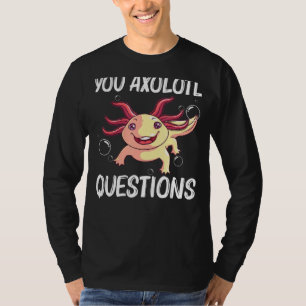Camiseta Axolotl Para Hombres Salamandra Acuática