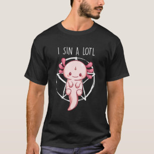 Camiseta Axolotl Para Mujeres Axolotl Pun I Sin Alotl