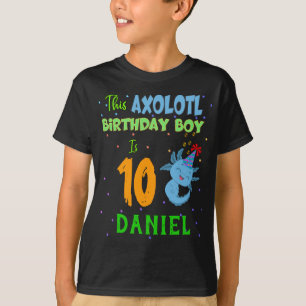 Camiseta Axolotl Personalizado Nacimiento Niño Coincidiendo