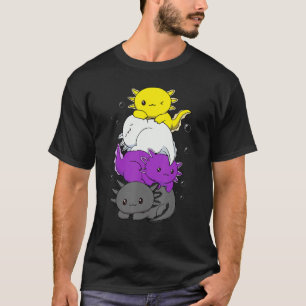 Camiseta Axolotl Pile Bandera No Binaria Género Género P