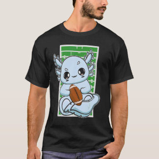 Camiseta Axolotl Plays Fantasy Football For Coach Center Gu