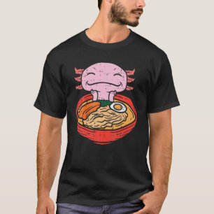 Camiseta Axolotl Ramen Amo de la comida de anime de fideos 