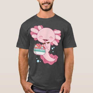 Camiseta Axolotl Ramen Bowl, Axolotl comiendo Ramen japonés
