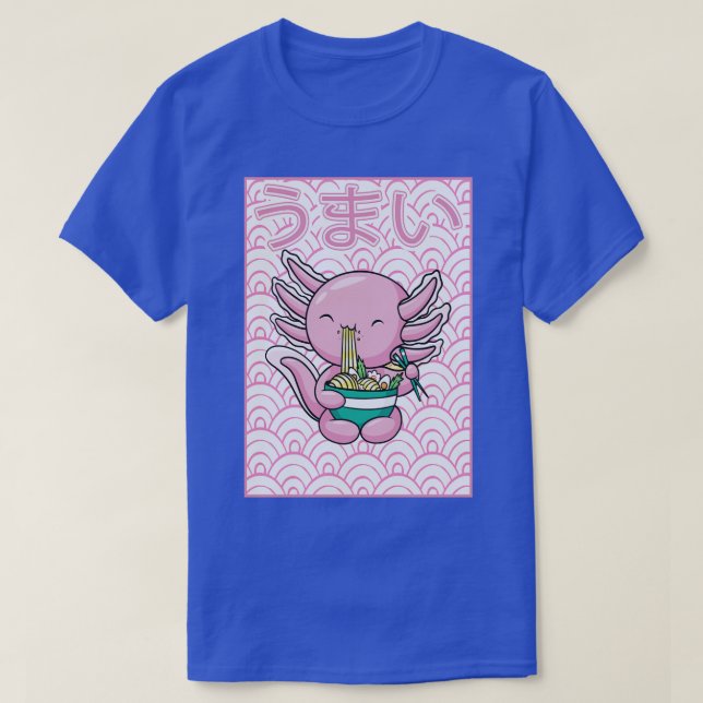 Camiseta Axolotl Ramen Noodles Japoneses Kawaii Otaku (Diseño del anverso)