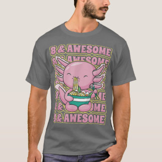 Camiseta Axolotl Ramen Ramón, de 8 años, es increíble