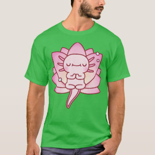 Camiseta Axolotl Relax Yoga Pose Lotus Flor
