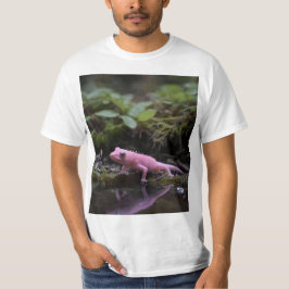 Camiseta Axolotl Rosa En El Río,