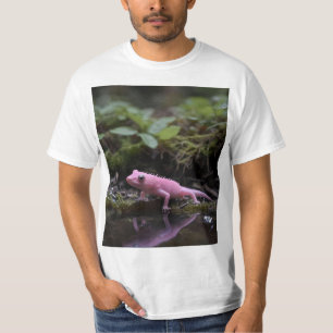Camiseta Axolotl Rosa En El Río,