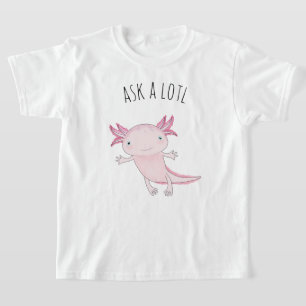 Camiseta Axolotl rosado