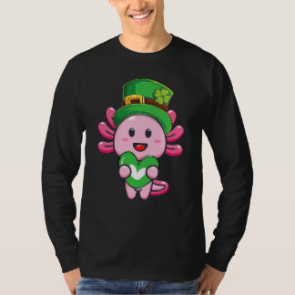Camiseta Axolotl Saint Patricks Day Boys Girls Axolotl St P