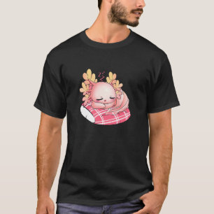 Camiseta Axolotl Salamander Napping mexicano