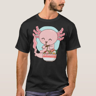 Camiseta Axolotl Shirt Ramen Bowl Noodles Japoneses Axolotl