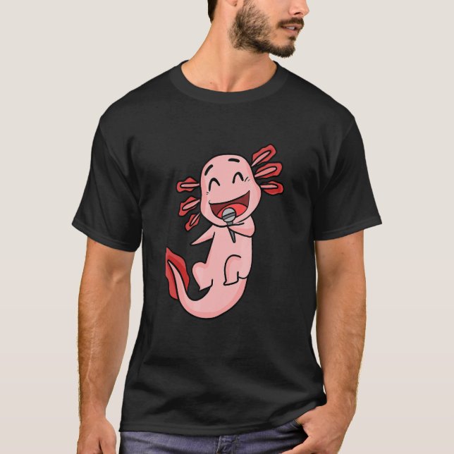 Camiseta Axolotl sings (Anverso)