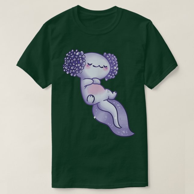 Camiseta Axolotl Sleep Nap Cute Funny Axolotls Kawaii Japón (Diseño del anverso)