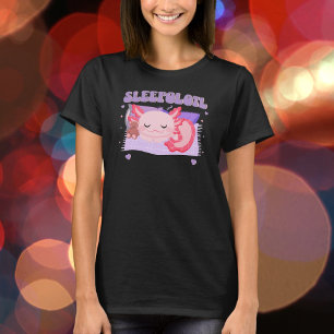 Camiseta Axolotl Sleepolotl Cute Sleeping Salamander