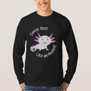 Camiseta Axolotl Sonríe Alotl Como Un Niño Axolotl Aburrido