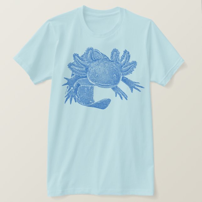 Camiseta Axolotl T-Shirt - BLUE (Anverso del diseño)