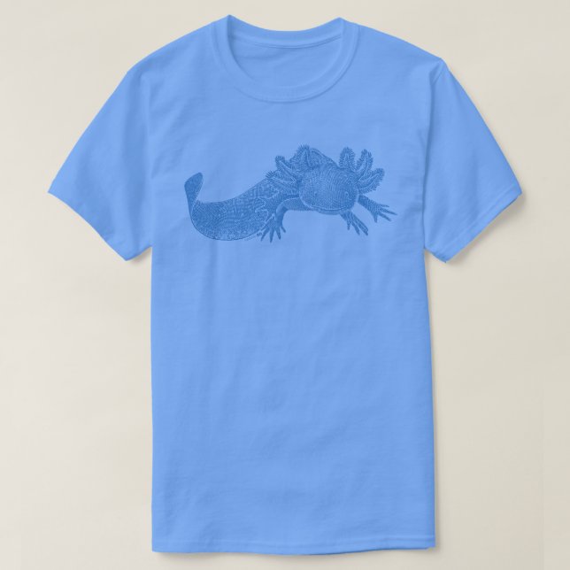 Camiseta Axolotl T-Shirt - BLUE (Diseño del anverso)