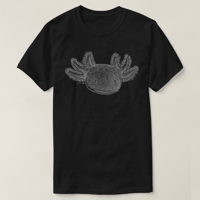 Camiseta Axolotl T-Shirt - GRAY (Diseño del anverso)