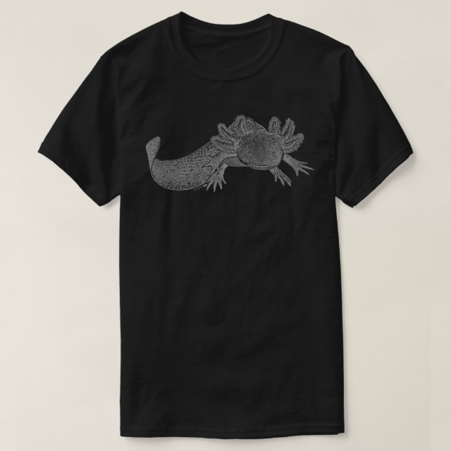 Camiseta Axolotl T-Shirt - GRAY (Diseño del anverso)