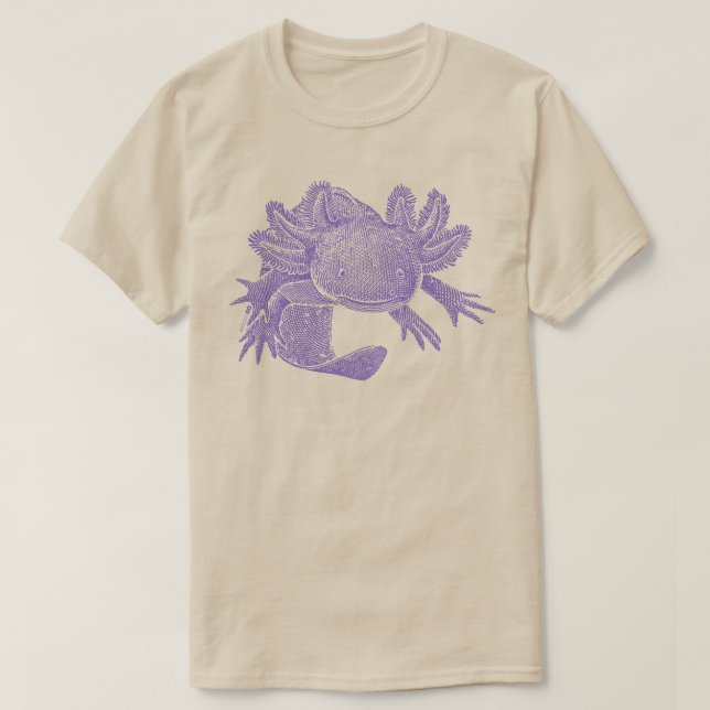 Camiseta Axolotl T-Shirt - PURPLE (Diseño del anverso)