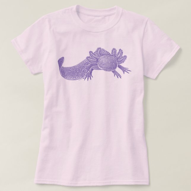 Camiseta Axolotl T-Shirt - PURPLE (Diseño del anverso)
