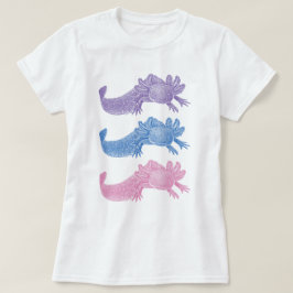 Camiseta Axolotl T-Shirt - PURPLE, BLUE and PINK