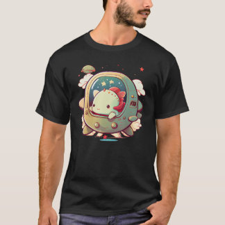 Camiseta Axolotl UFO Funny Weird Alien Lolt Women Sci Fi Ge