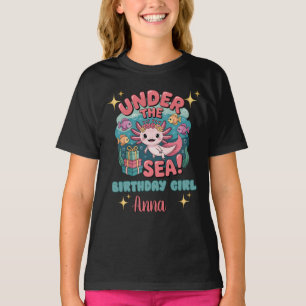 Camiseta Axolotl Under the Sea Birthday Chica Cute Ocean