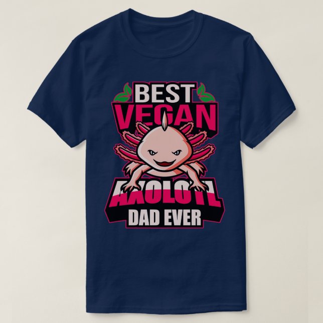 Camiseta Axolotl Vegan Mascota Tail Lastim Gift Idea (Diseño del anverso)