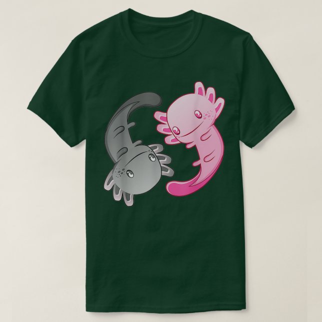 Camiseta Axolotl Yin Yang Gracioso regalo para los fans del (Diseño del anverso)