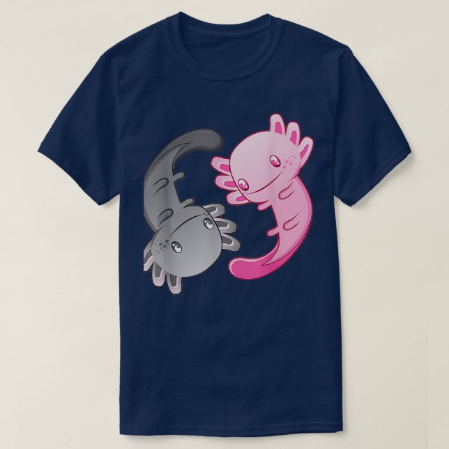 Camiseta Axolotl Yin Yang Gracioso regalo para los fans del (Diseño del anverso)