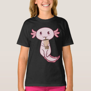 Camiseta Axolots Lover Mascota Animal Axolotl Bubble Tea Ka