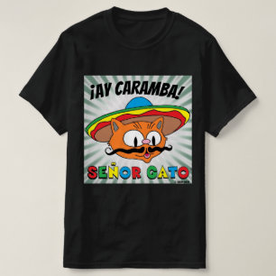 Camiseta ¡Ay caramba! Personalizado mexicano Cat Señor Gato
