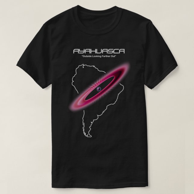 Camiseta Ayahuasca afuera mirando hacia afuera (Diseño del anverso)