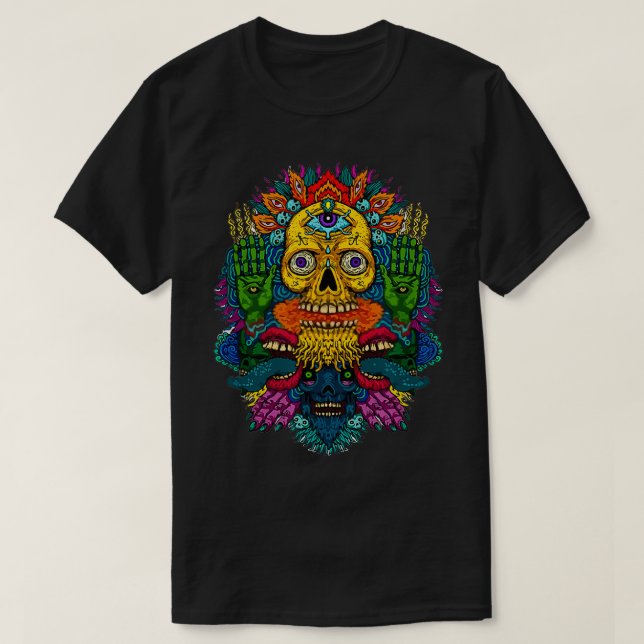 Camiseta Ayahuasca Lover DMT diseña el estilo chamán (Diseño del anverso)