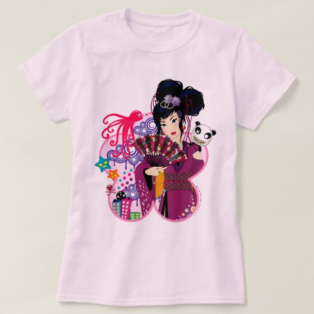 Camiseta Ayaka en la ciudad de Harajuku (Diseño del anverso)