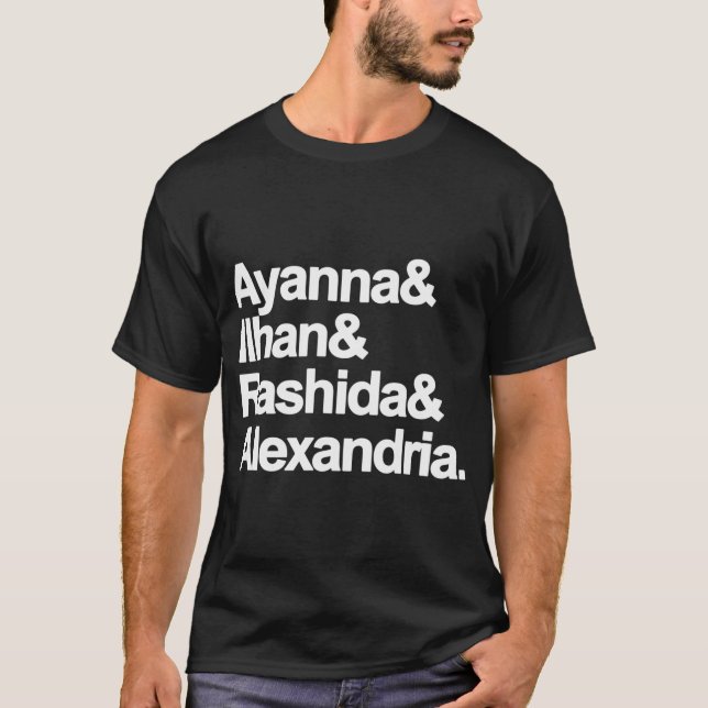 Camiseta Ayanna Ilhan Rashida Alexendria (Anverso)