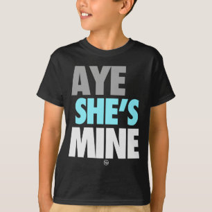 Camiseta Aye él es el mío (ciánico)