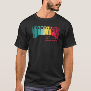 Camiseta Ayers sacuden a Uluru Australia bajo la bandera de