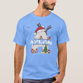Camiseta Aylan Christmasw Aylan Nombre para navidades diver