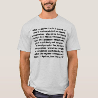 Camiseta Ayn Rand, atlas encogido