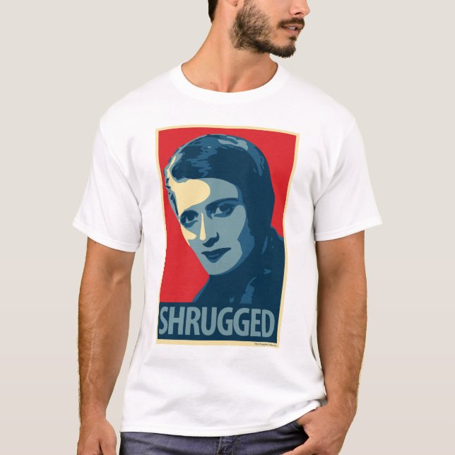 Camiseta Ayn Rand: Encogido (camiseta de la parodia del (Anverso)