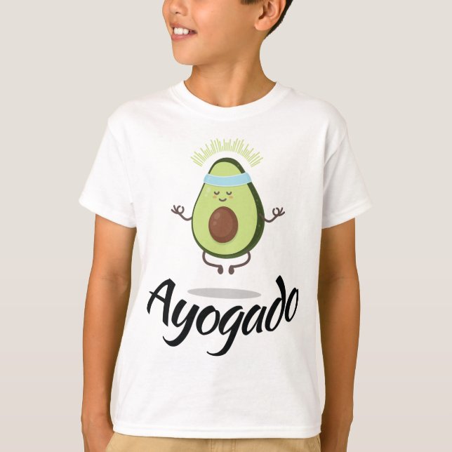 Camiseta Ayogado - Aguacate de yoga - Fruta espiritual - Ve (Anverso)